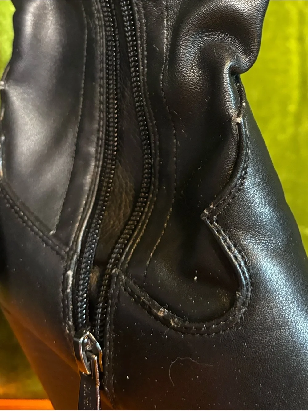 Cape Robbin Black Thigh High Faux Leather Cowboy Boots - Size 6
